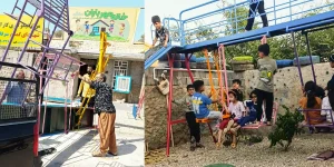 نصب تاب و سرسره در خانه مهر باران