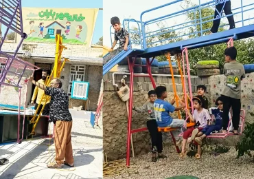 نصب تاب و سرسره در خانه مهر باران