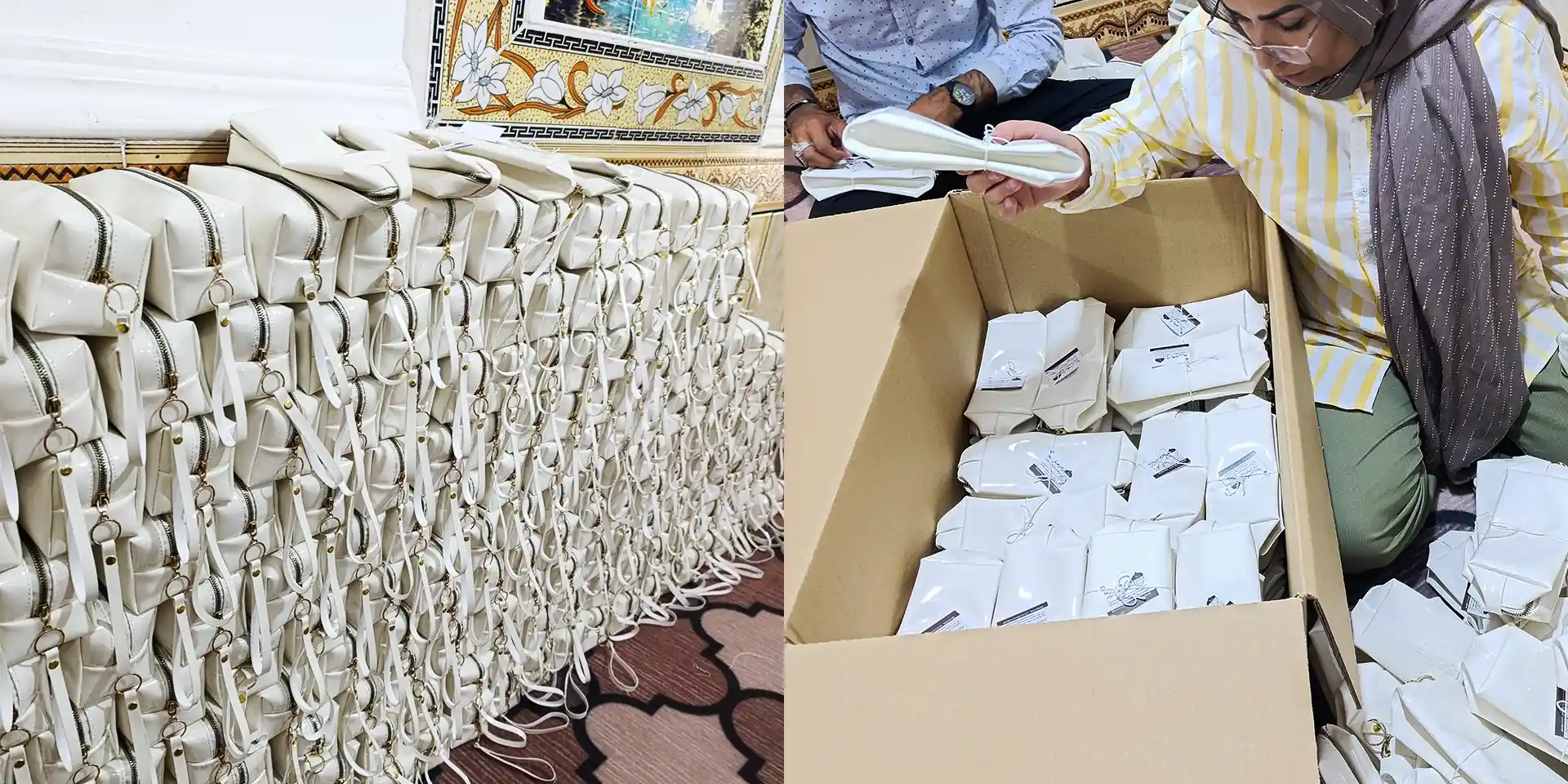 دوخت کیف هدایای شرکتی در کارگاه کیف بلوط